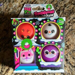 NeeDoh Squishmas Squishkins 4-Pack -  mini stress toys